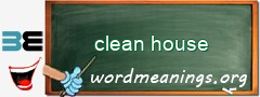 WordMeaning blackboard for clean house